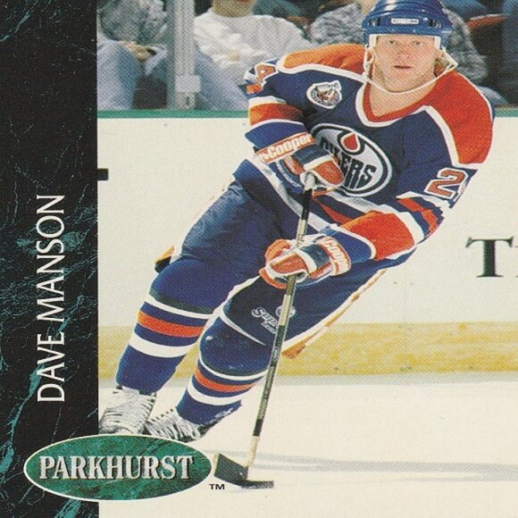 Dave Manson Edmonton Oilers NHL Hockey Card Collection - 2 Card Set - Picture 3 of 3